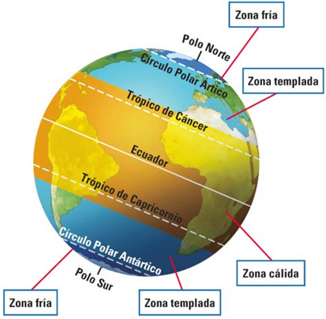 Esquema Mapas Das Zonas Climaticas Ilustracao Vetorial Com Zonas Images