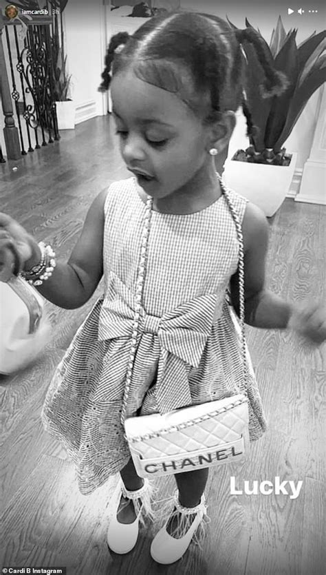 Cardi B Outfits Daughter Kulture With A Gorgeous 5000 Chanel Purse