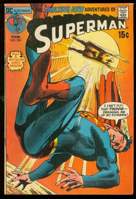 Superman 234 1971 Dc Comics Denny Oneil Neal Adams Cv Fn Comic