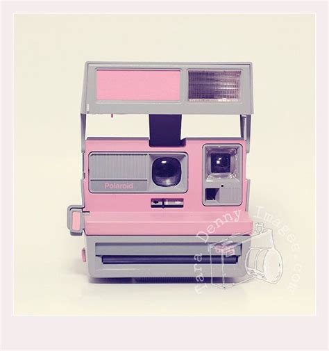 Polaroid Cool Cam Pink Vintage Retro Fine Art By Taradennyimages