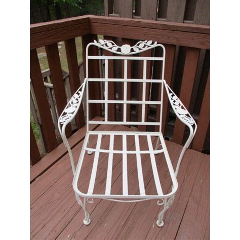 Vintage Russell Woodard Wrought Iron Chairs Pair Chairish