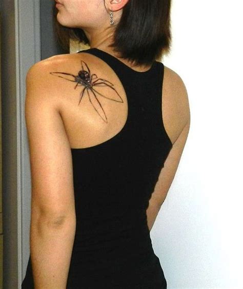 Spider Tattoo On Back Spider Tattoo Body Art Tattoos Black Widow Tattoo