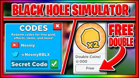 All codes for black hole simulator give unique items and rewards that will enhance your gaming experience. All Black Hole Simulator Codes Free Coin Boost Roblox