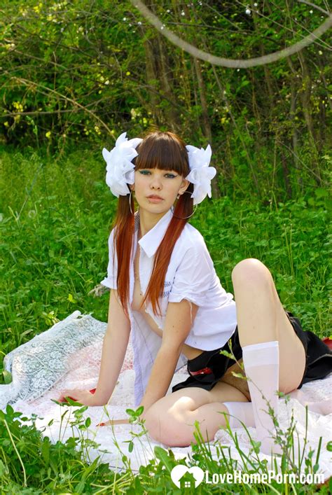 Schoolgirl Turns A Picnic Into A Teasing Session Pics XHamster