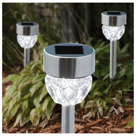Adding lights to your home is a great way to aesthetically add to your garden or yard, or providing useful functions like lighting up your driveway as you pull in at night. 12-Pk. of Chilton Solar Path Lights - 584644, Solar ...
