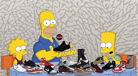Designer Re Imagines The Simpsons As Sneakerheads Gud Skunc