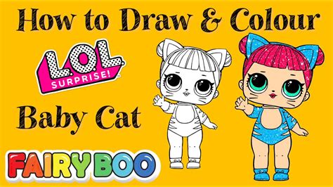 oc look at my cat drawing! How to Draw Baby Cat Doll LOL Surprise || LOL Surprise ...