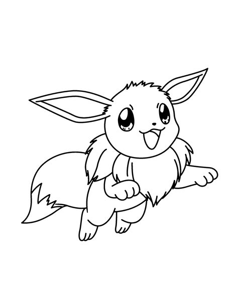 Pokemon Coloring Pages Eevee At GetColorings Free Printable