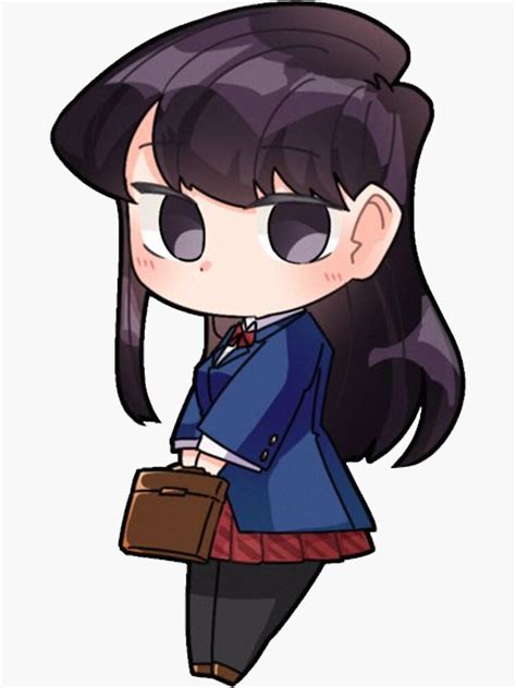 Komi Cant Communicate Chibi Sticker For Sale By Galacticwaifu Redbubble