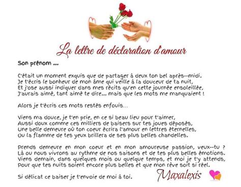 Lettres Pour Faire Une Déclaration Damour Lettre Amour Lettre A Et