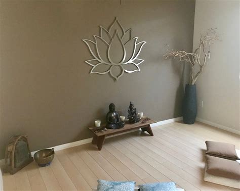 You can choose the meaning of this wall flower art made by hand from bent metal. Lotus Flower Large 3D Metal Wall Art, Meditation Wall Art ...