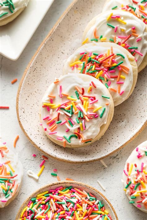 Soft Frosted Sugar Cookies Nourish And Fete
