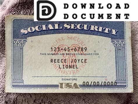 How to get social security card for newborn. Social Security Card Template 27 - SSN DOWNLOAD