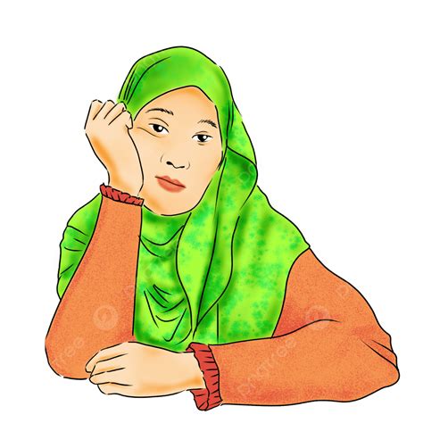 이슬람 소녀 일러스트 피곤한 표정 삽화 소녀 모델 소녀 소녀 클립 아트 Png 일러스트 및 Psd 이미지 무료 다운로드 Pngtree