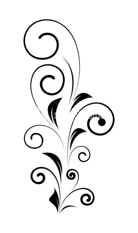 Decorative Swirl Design Vector Shape Swirl Design Vector Shapes