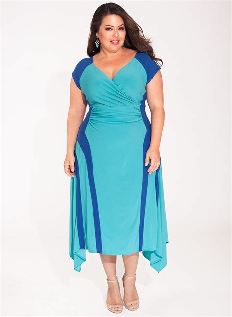 Alisa Plus Size Dress In Teal Blue Plus Size Outfits Plus Size
