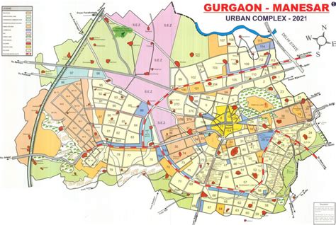 Check Out The Detailed Map Of Gurgaon Haryana Explore Ncr