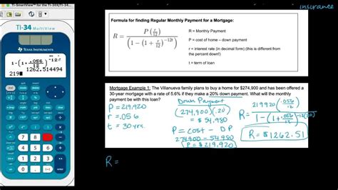 Mth 125 Module 3 Video 6 Mortgages Youtube