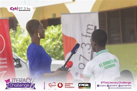 The Literacy Challenge Citi Fm Team Engages Students Of St Georges