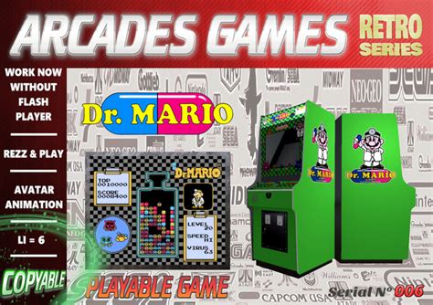 Second Life Marketplace 006 Dr Mario Retro Arcades Games Box