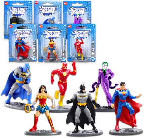 Set Of 6 Justice League Collectible Mini Figures 2 Inches For Dc