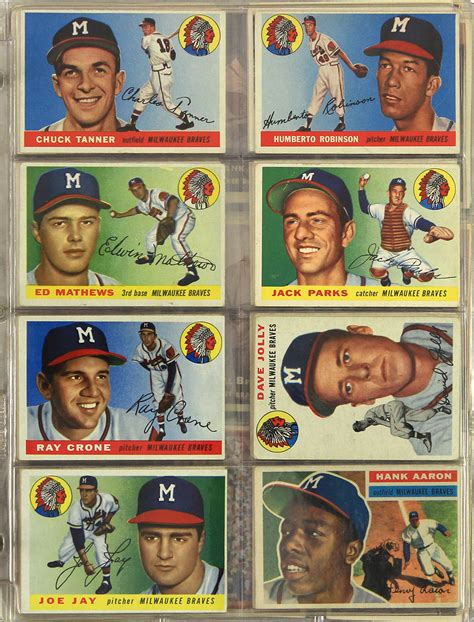 Lot Detail 1950s 1960s Milwaukee Braves Trading Cards And Photos