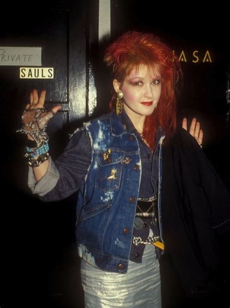 and one should take notes on anything cyndi lauper ever wore really let these 80s pop stars