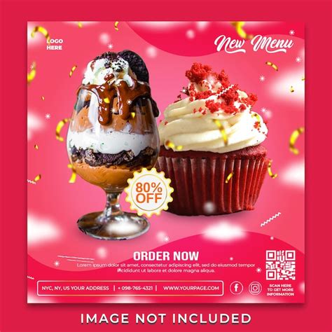 Premium Psd Delicious Cake Social Media Promotion Instagram Banner