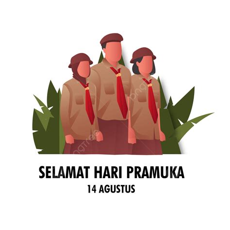 Illustrasi Pramuka Hari Pramuka Indonesia Kartun Pramuka Png Images