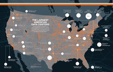Mapping The Us Data Centers Nicolas Rapp Design Studio Teknoloji