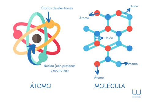El átomo Diferencia Entre átomo Y Molécula Clases Escolares