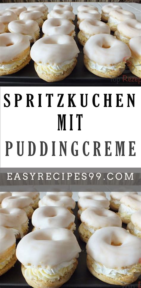 Pudding torte rezept mit bild kochbar de. Spritzkuchen mit Puddingcreme | Spritzkuchen, Kuchen ...