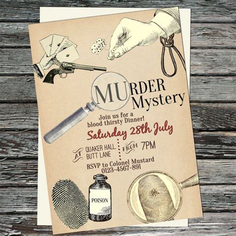 Free Printable Mystery Party Invitations