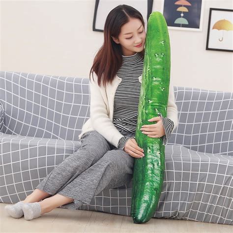 Large 110cm Simulation Cucumber Plush Toy Creative Funny Toy Soft