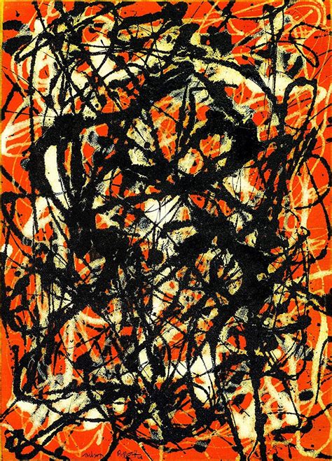 Sold Price Jackson Pollock Abstract Oil On Canvas V30 000 August 5