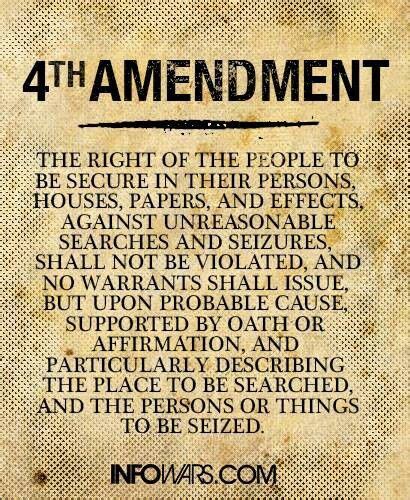 4th Amendment Constitution Pinterest