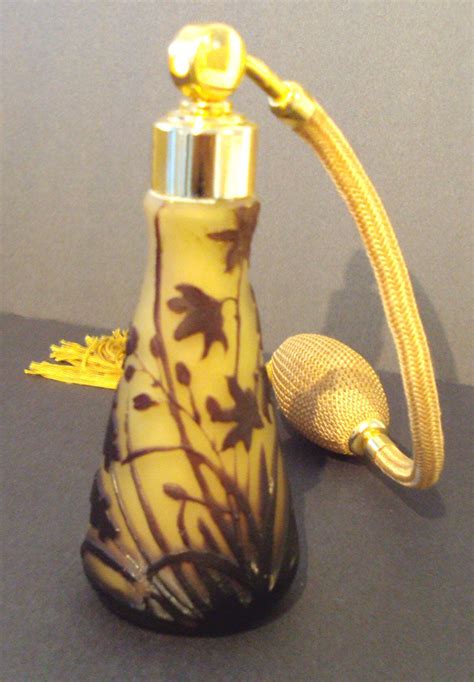 Beautiful Antique French Perfume Bottle By Emile Galle Circa 1900