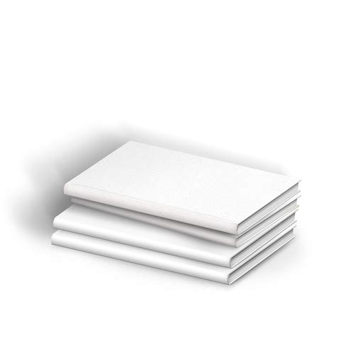 Isolated Pack Of White Books 8494459 Png