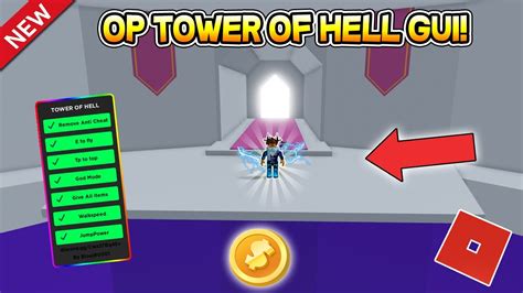 New Op Gui In Tower Of Hell Unlimited Wins Roblox Youtube