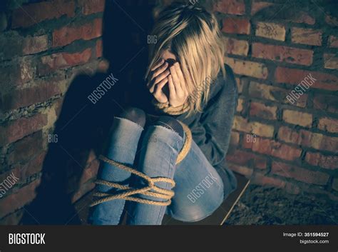 Blonde Girl Bound Image And Photo Free Trial Bigstock