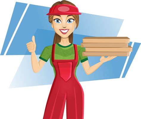 engineer pizza delivery girl clipart hd png download original size png image pngjoy