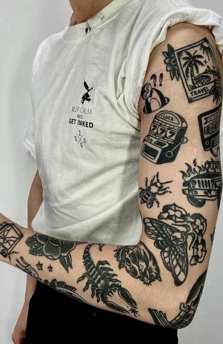 100 cool patchwork tattoo ideas 2024 the trend spotter