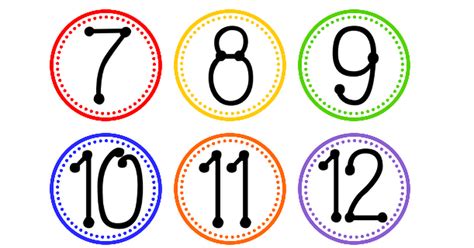 Numbers 1 12pdf Polka Dot Classroom Numbers Preschool Preschool Math
