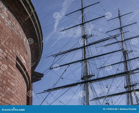 Greenwich Cuty Sark Blue Skies Stock Photo Image Of Cuty