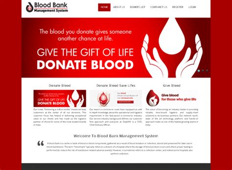 The major concern of blood bank is to maintain the. PHP and MySQL Project in Blood Bank Management System ...
