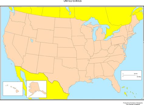 Us Map Of States Blank