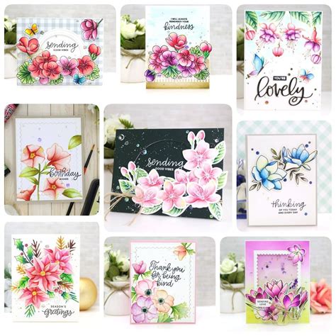 Flowers Stamp Sets From Pretty Pink Posh Pretty Pink Posh Pretty In