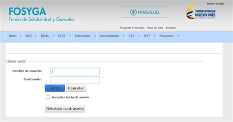 Consulta Fosyga afiliados régimen subsidiado Subsidio Colombia