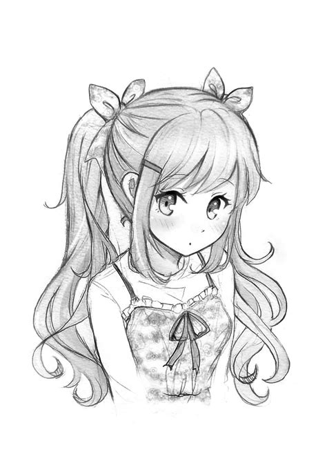 Beautiful Anime Girl Sketch Ubicaciondepersonascdmxgobmx