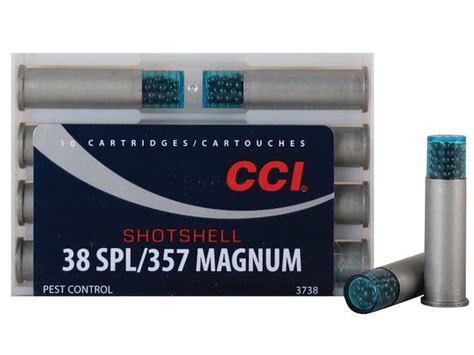 Cci Shotshell Ammunition 38 Special 100 Grains 9 Shot Box 500 Rounds